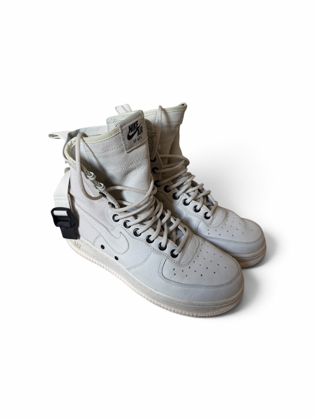 Nike SF Air Force 1 High-Top Sneakers in Off-White/Cream